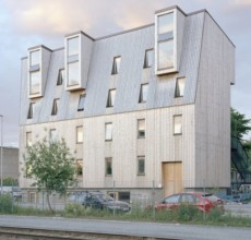 Leilighetsbygget på Svartlamon i Trondheim var arkitektfirmaets første prosjekt. (Foto: Brendeland og Kristoffersen)