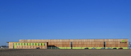 Aussenaufnahmen des neuen Alnatura Zentrallagers in Lorsch