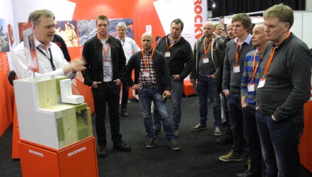 Rockwool var en av 70 leverandører som viste fram nyheter på Byggmakker Forums proffmesse.