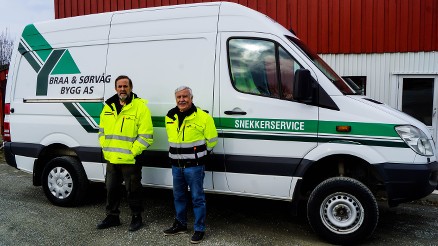 – Det spesielle er enigheten oss imellom. Diskusjoner og krangling har nesten ikke forekommet. Andre synes vi har kommet langt der, sier Sørvåg. (Foto: Braa & Sørvåg Bygg)