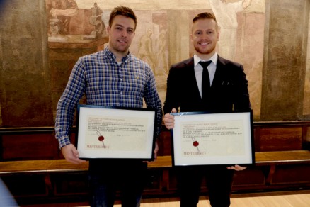 Einar Haagensen og Martin Nonsdal skal nå bli takstmenn.